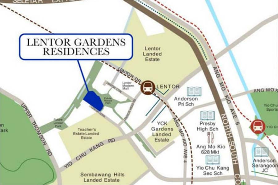 Lentor Gardens Residences site plan